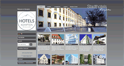 Desktop Screenshot of hotels-kempten.de